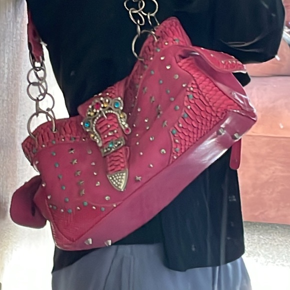 Hot pink bling Y2K conceal carry bag - Picture 3 of 3